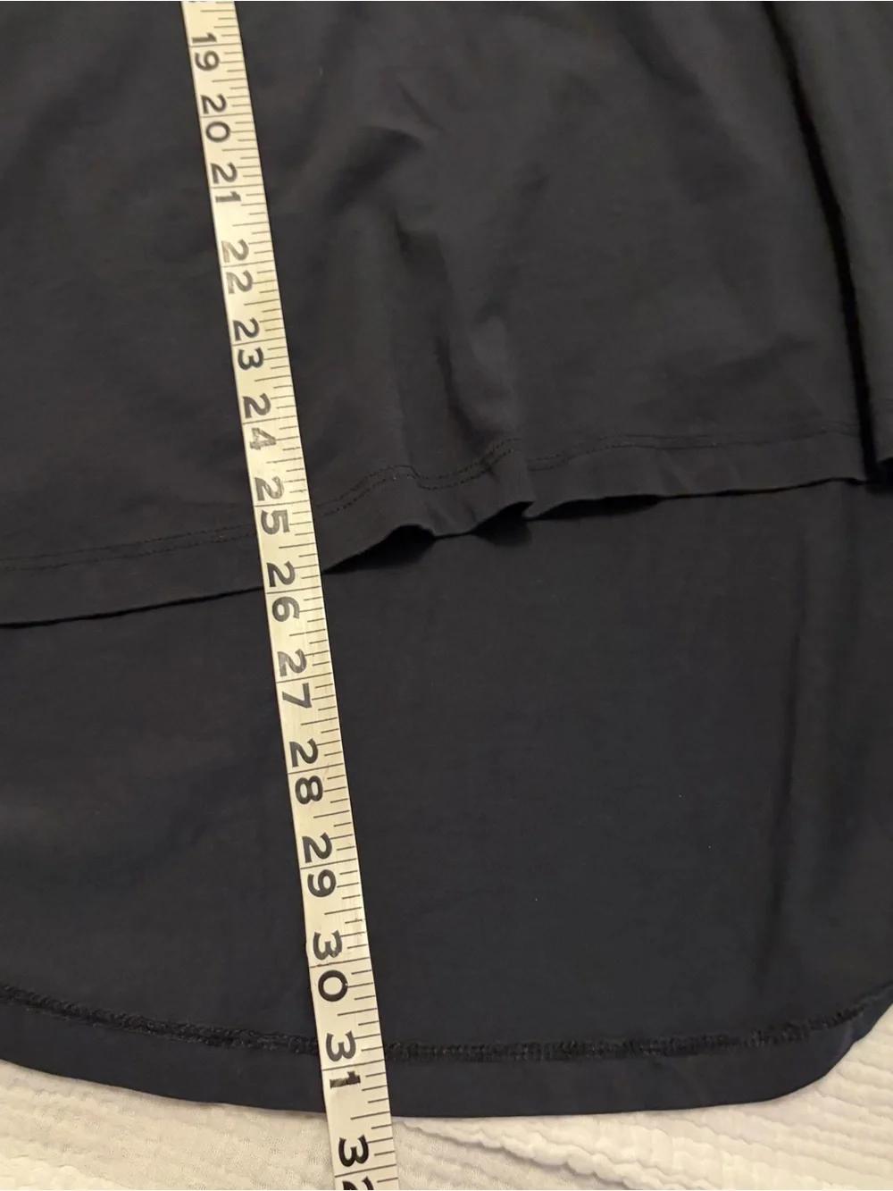 Lululemon Black Long Sleeve Curved Tunic Tee Sz 12 Large